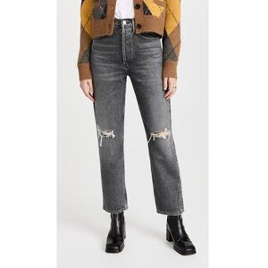 Agolde 90's Mid Rise Loose in Outline